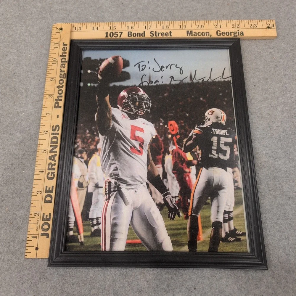 Roy Upchurch Alabama Crimson Tide Signed 2009 Iron Bowl Framed Photo Autograph - Picture 2 of 4
